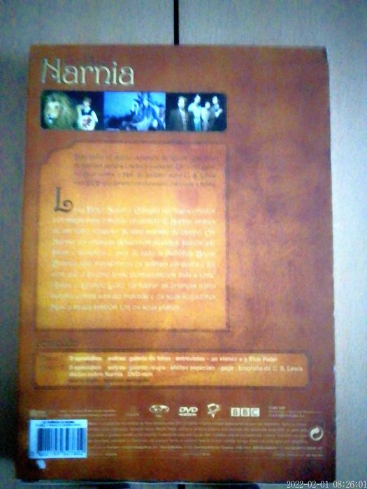 Série BBC 1988 As Crónicas de Nárnia 2 Dvds LEG.PORT O Leão Feiticeira