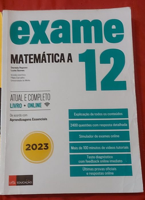 Vendo livros preparação Exame Matemática A