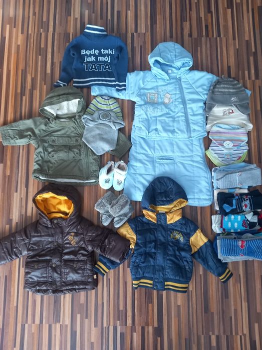 Zestaw kurtek i kombinezon rozm.62