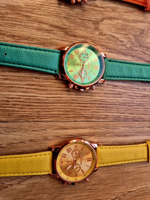 Zegarek damski Geneva elegancki na pasku różne kolory