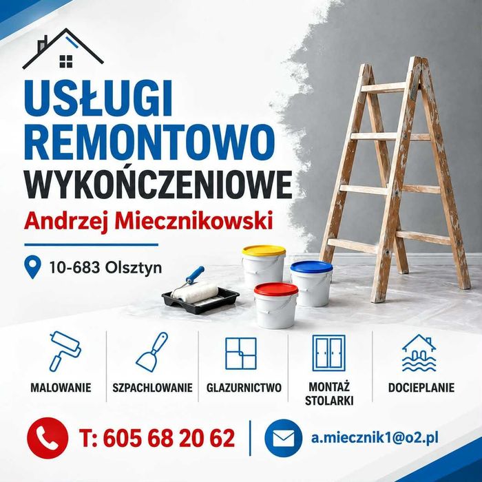 Uslugi remontowe, budowlane,kompleksowo