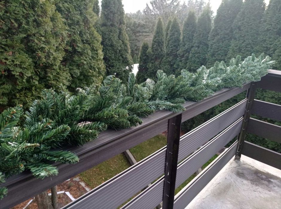 Duża 270CM Girlanda Świąteczna Choinkowa Stołowa Zielona Schody GRATIS