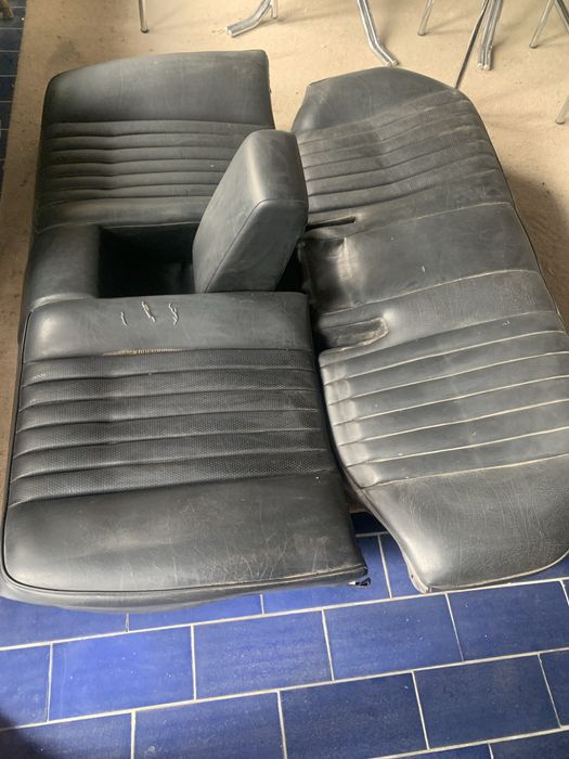 Bancos traseiros mercedes w124 em pele pretos