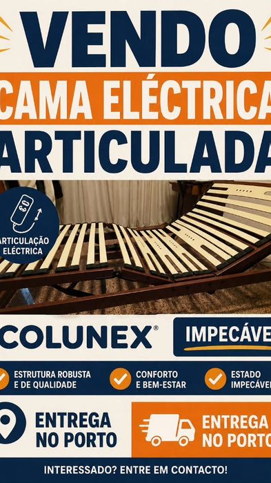 Cama articulada elétrica 2,00x1,00 m