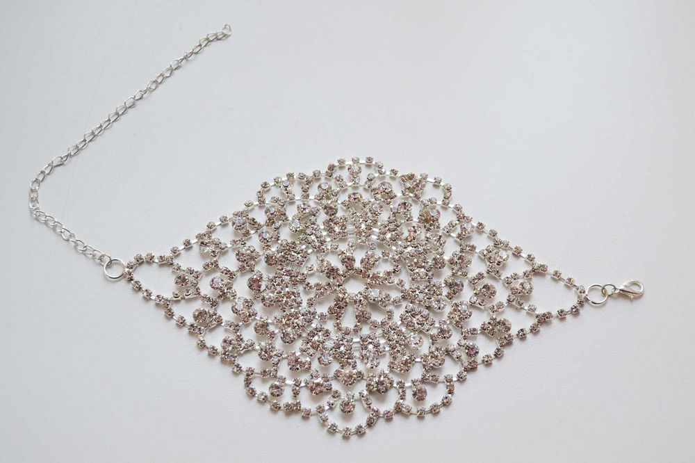 Роскошный браслет на кисть руки, перчатка из камней цирконов