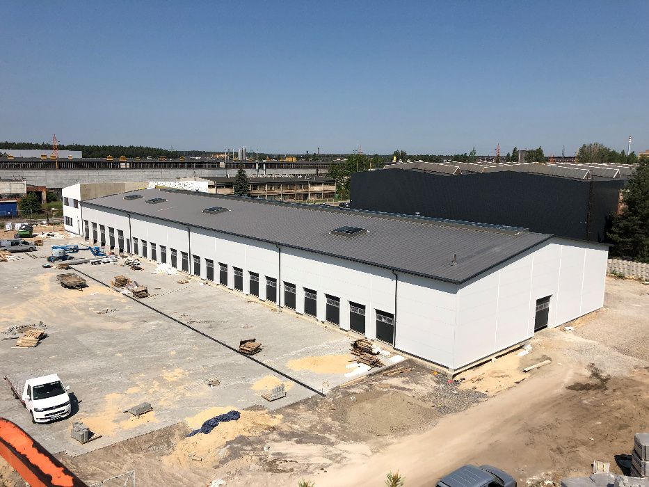 Konstrukcja stalowa hali 1800m2 (25x72x4m)