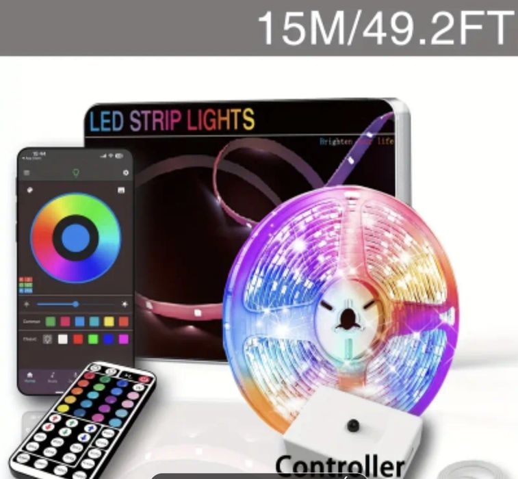 Kits leds RGB com APP e comando vários tamanhos