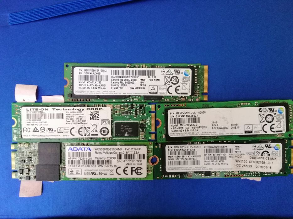 Ssd M2 Sata 128-256GB Ssd M2 Nvme 256-512GB Ssd mSATA 256GB 512Gb