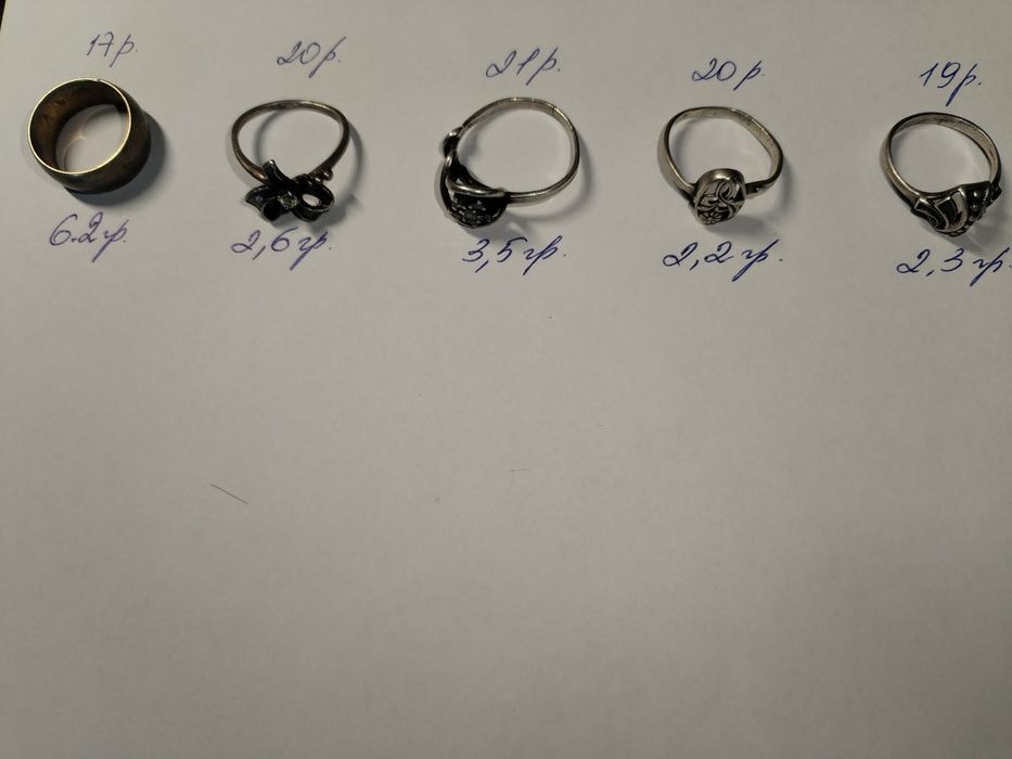 Кольцо серебряное женское