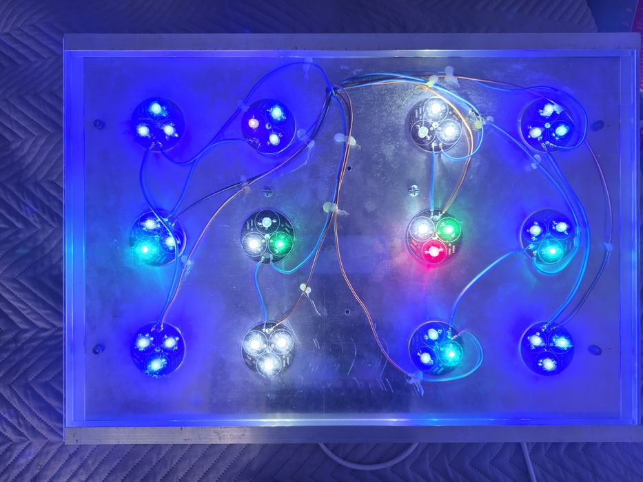 Lampa led 100w sterowanie aqma  akwarium morskie  morskie