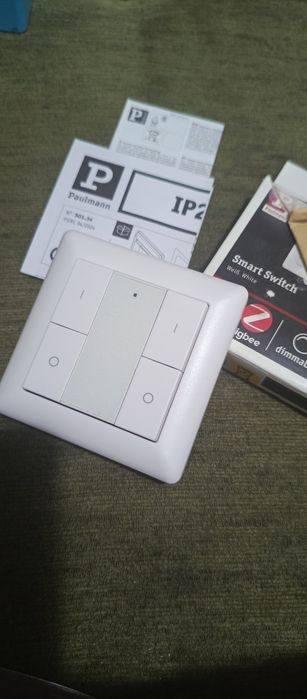 Paulmann Przełącznik Przycisk ścienny Smart Home Zigbee on/off Ściemniacz 2,4 GHz