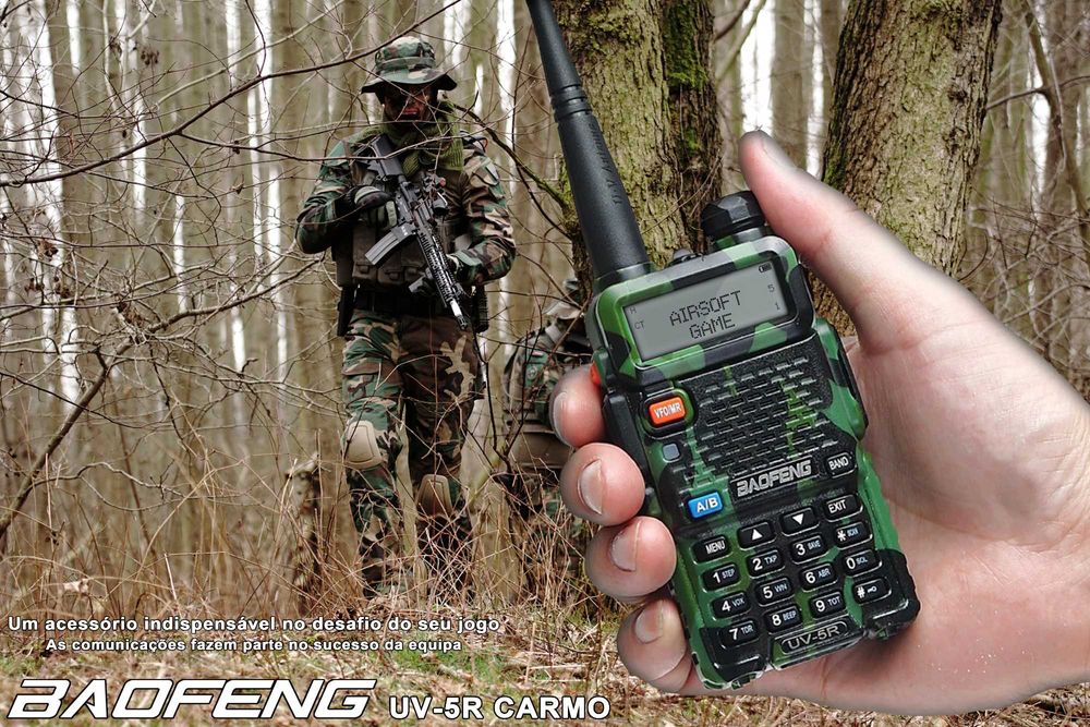Rádio Baofeng UV-5R Carmo Banda Dupla VHF UHF 5wats