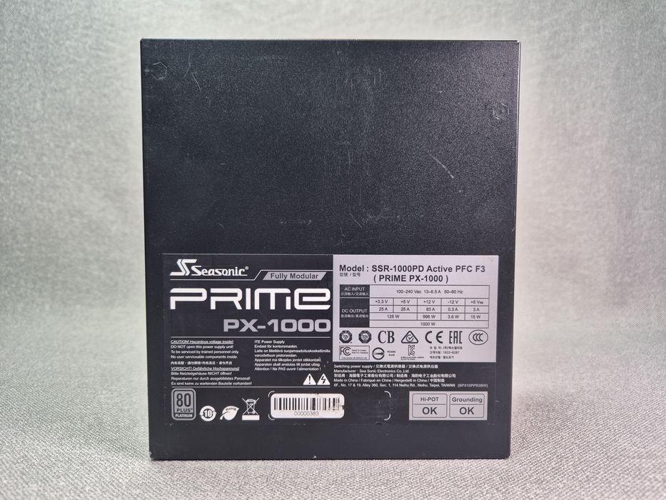 Seasonic Prime PX-1000 Platinum (SSR-1000PD) 80Plus 1000Вт