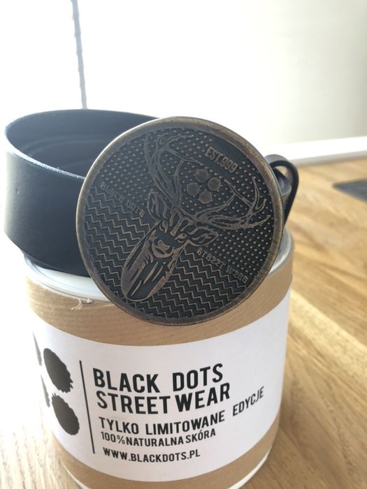 Pasek Black Dots Streetr Wear 112cm