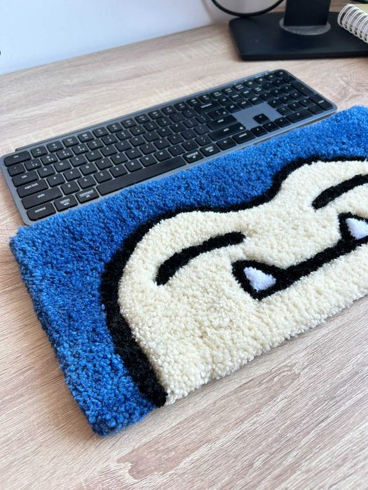 Ręcznie robiona podkładka tuftowana na biurko | handmade