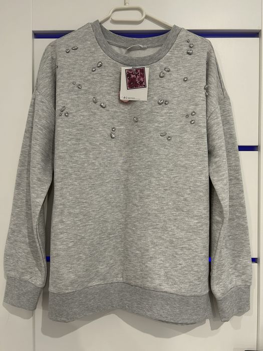 Nowa damska bluza oversize M/L cyrkonie