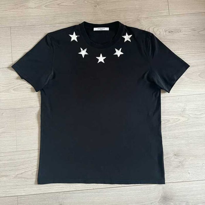 Koszulka Givenchy Distressed Stars Black Tee High End