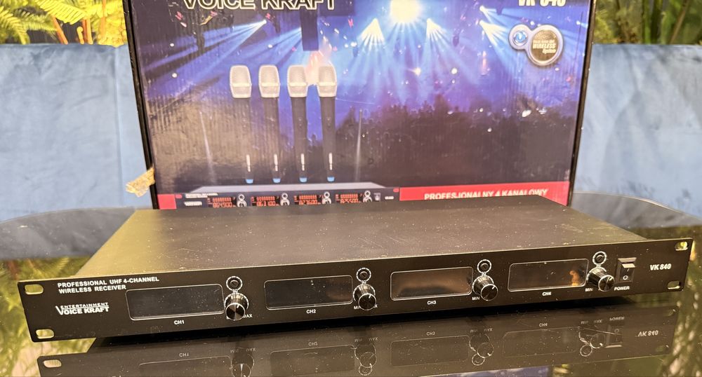 Zestaw 4 mikrofony bezprzewodowe Voice Kraft VK 840