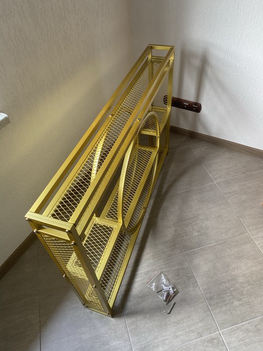 Nowoczesna Złota Konsola Loft / Regał Ścienny Glamour – NOWA!
