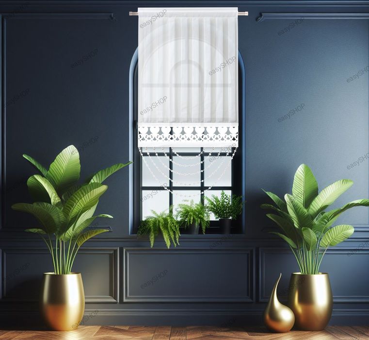 ‼️WYPRZEDAŻ ‼️Panel firanowy 130x60 firanka z ażurem