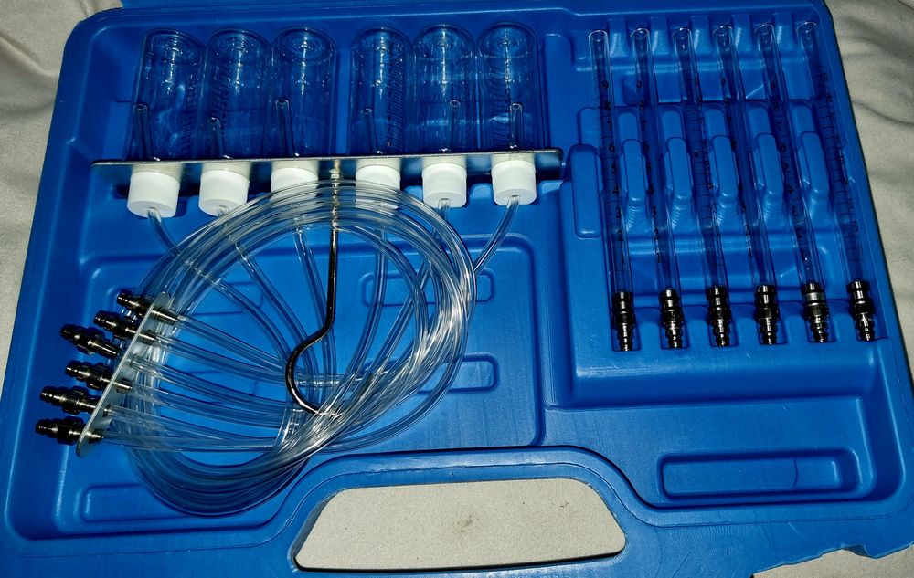 Przelewowy zestaw diagnostyczny do wtryskiwaczy common rail