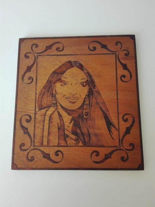 Handmade pyrography panel64585342374019120