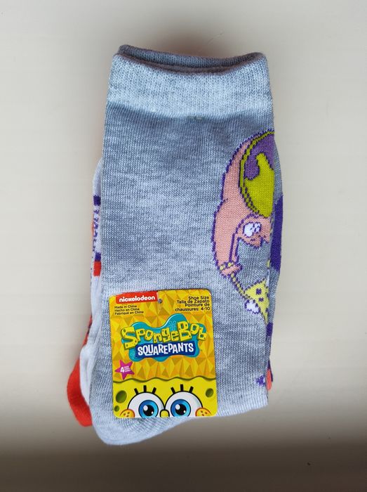 Нові шкарпетки SpongeBob SquarePants  губка боб короткі та довгі