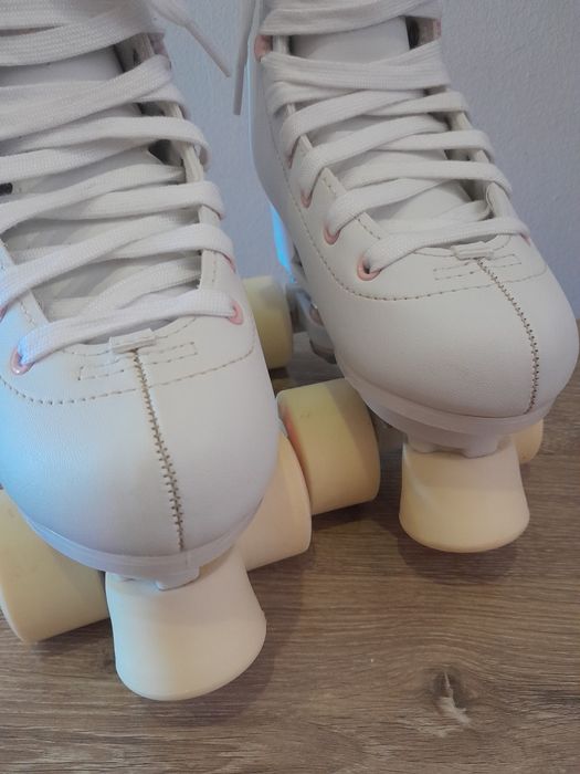 Patins de 4 rodas - criança  - Quad 100 branco