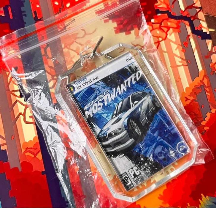 Brelok NFS Most Wanted - mini okładka PC
