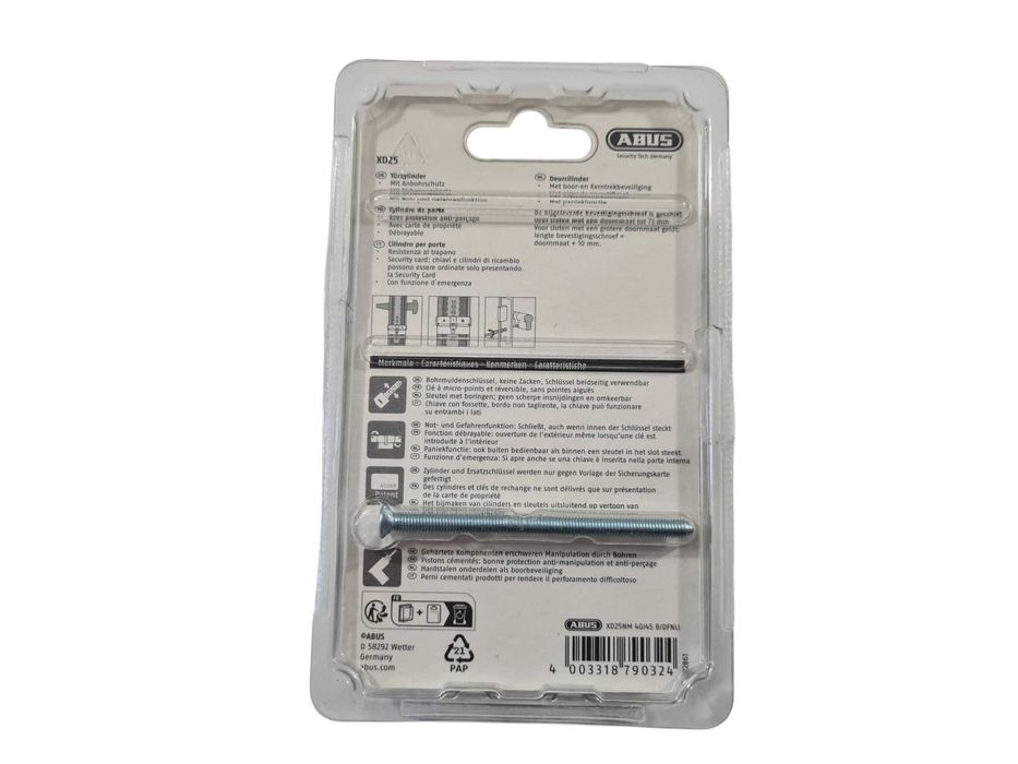 ABUS XD25 Wkładka bębenkowa do zamka drzwiowego