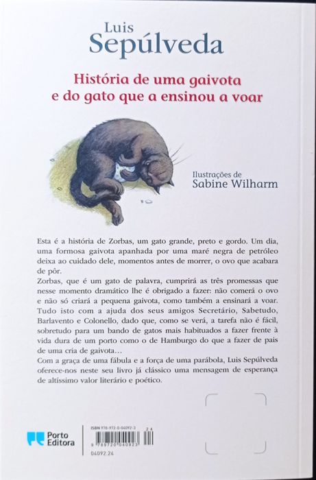 História da gaivota e do gato que a ensinou a voar - Luís Sepulveda