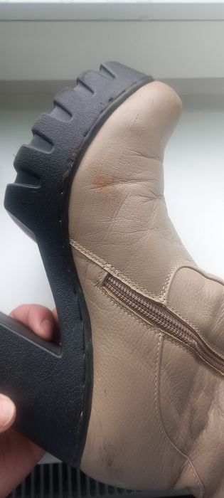 Шкіряні зимові чобітки