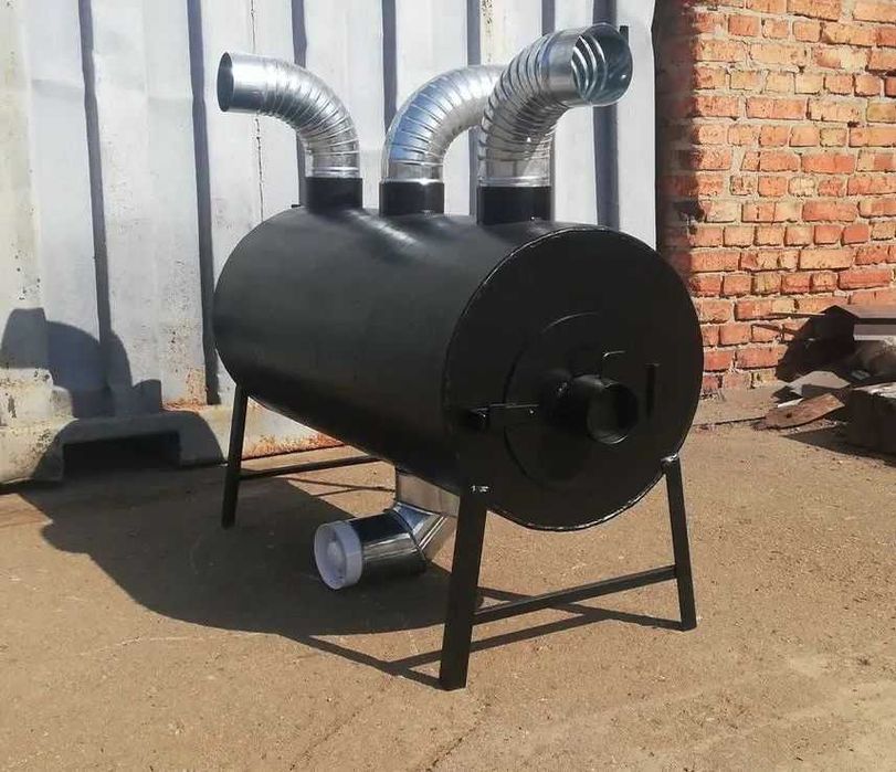 • 260 м2! ОБДУВ! 5мм! Буржуйка Теплогенератор Печь Булерьян (Булер'ян)