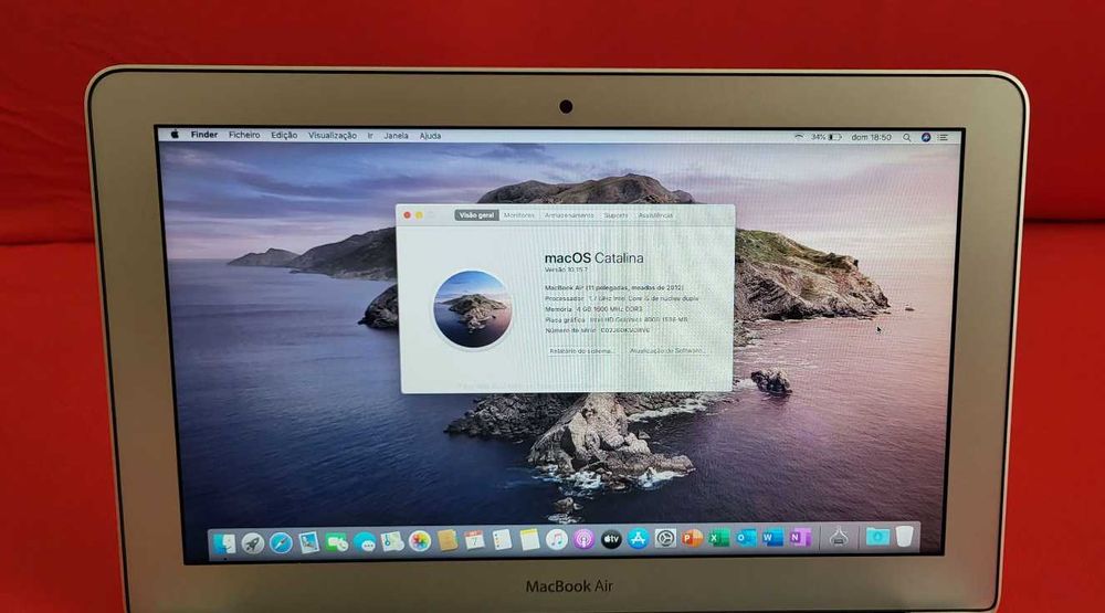 MacBook  Air 11Completamente Novo, com apenas 50 Ciclos de bateria