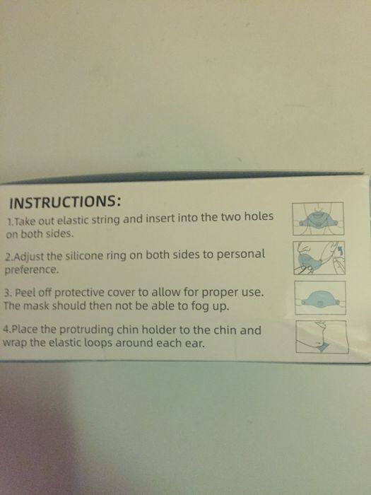 Медицинские маски пластиковые 20шт.