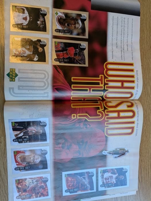 Michael Jordan upper deck 1998 album z naklejkami