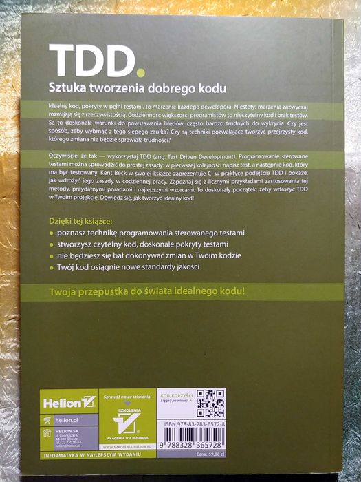 TDD. Sztuka tworzenia dobrego kodu - Kent Beck