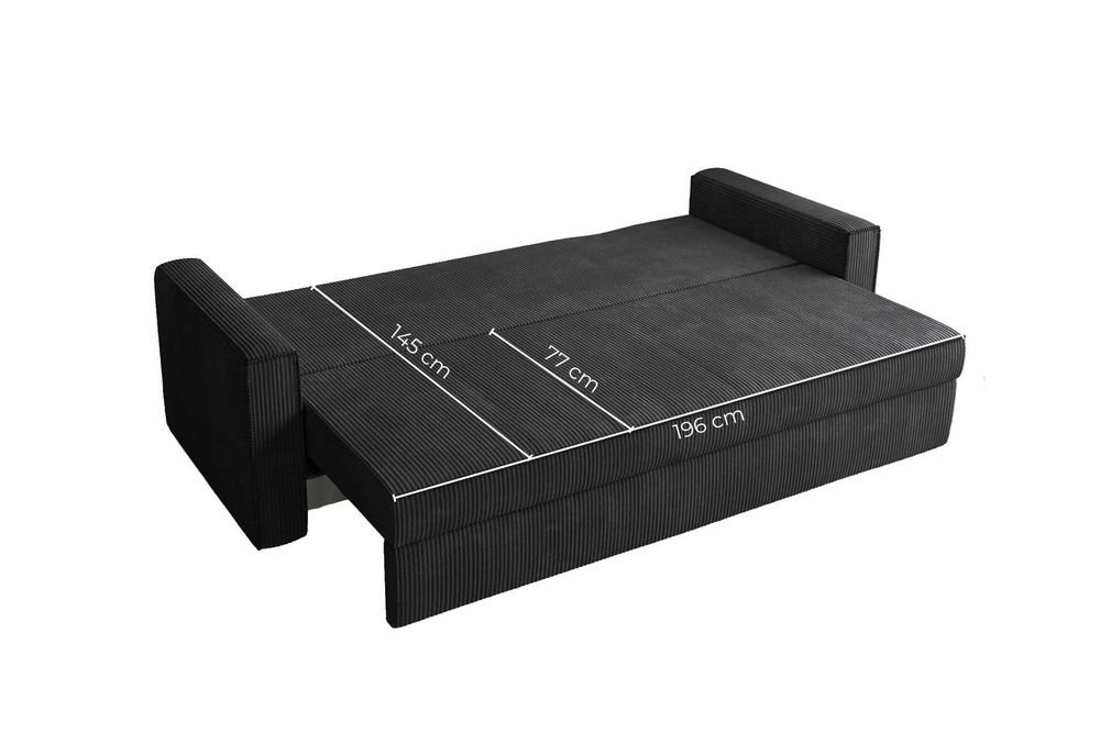 Kanapa Sofia. Wersalka, łóżko, sofa sztruksowa. Szybka dostawa!