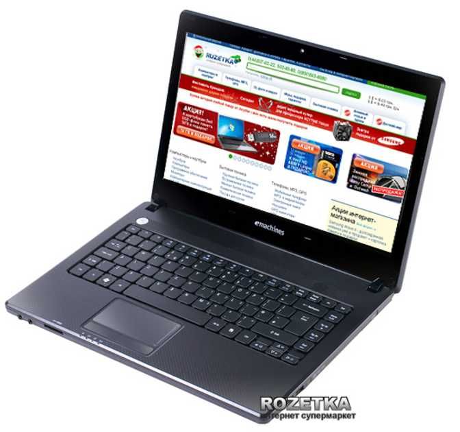 Ноутбук Acer eMachines E442-142G25Mnkk 15.6" AMD V140  RAM4Gb HDD250Gb