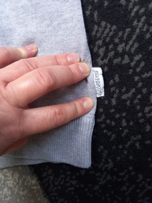 Szary rozpinany sweter Reserved r 158