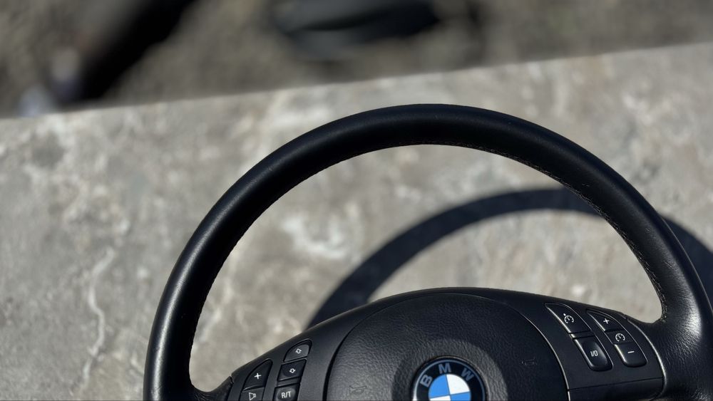 Мультируль БМВ Е39 Е46 Е53 Руль бмв е46 е39 е53 Баранка Кермо BMW Спорт руль 3 спиці мульти кермо Бмв е39 е46 М-Руль трьохспицевий
