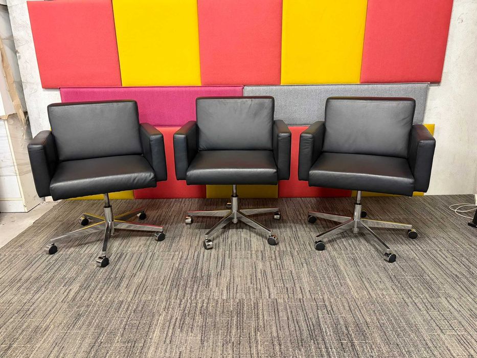 Fotel obrotowy skórzany konferencyjny lounge klubowy piękne!