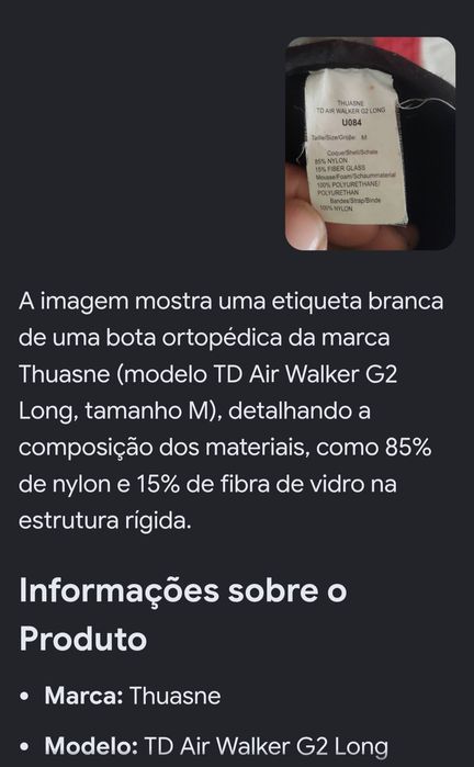 Bota ortopedia Thuasne