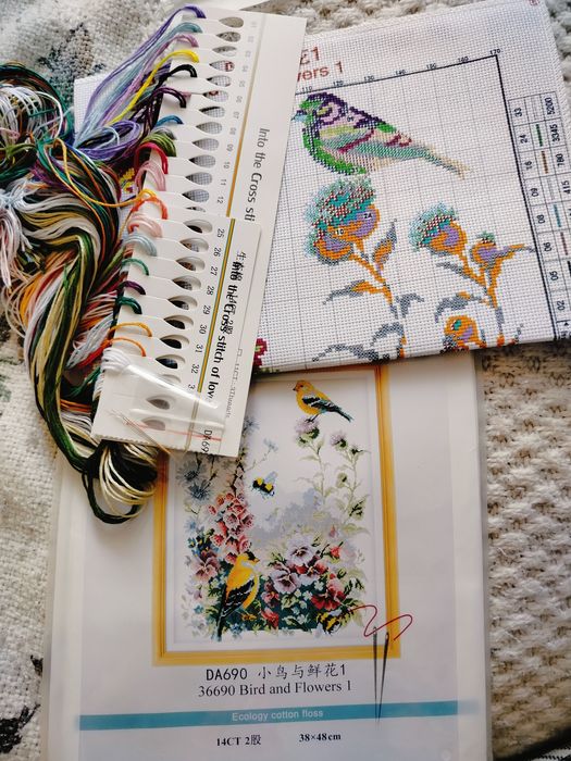 Komplet do haftu nowy