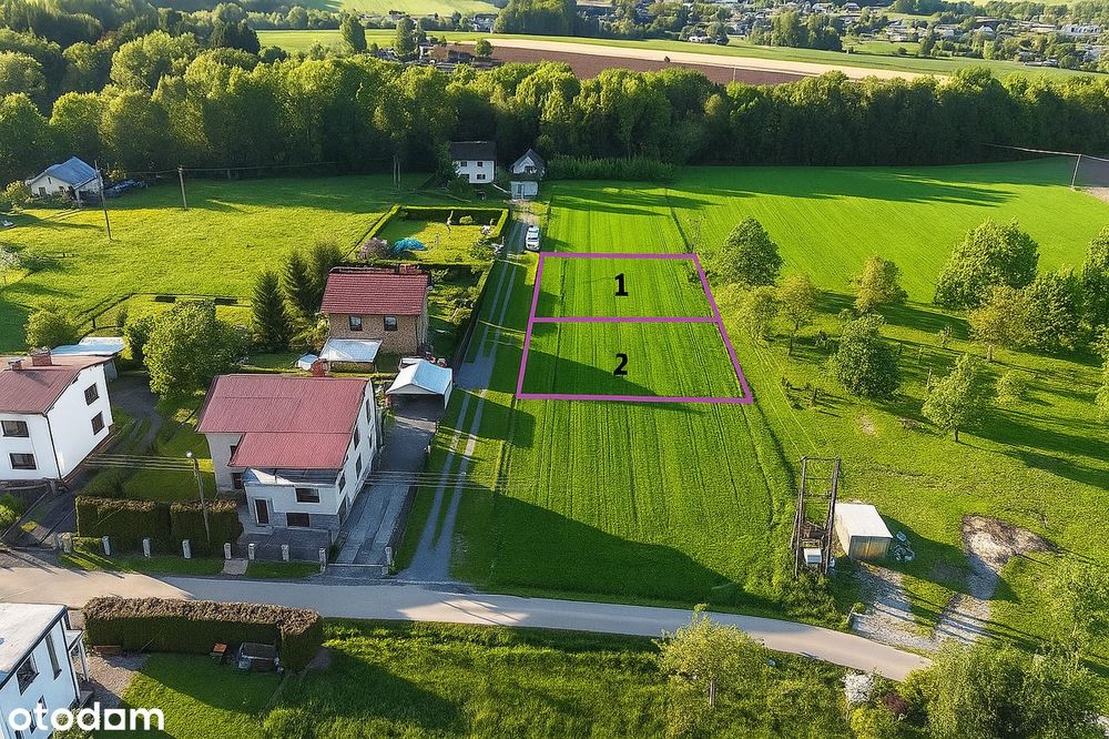 Działka budowlana 30x26 m przy lesie, Jasienica, Bielowicko