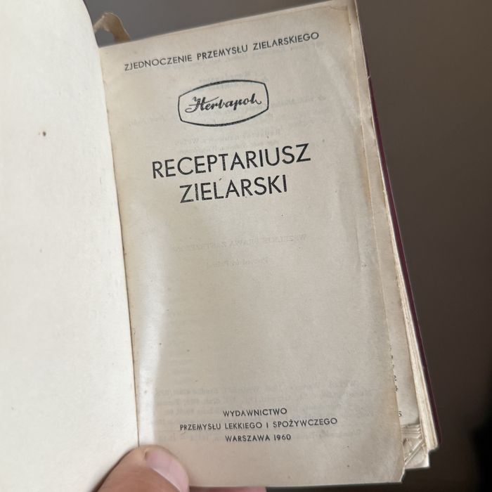 Receptariusz zielarski herbapol 1960 wyd 1