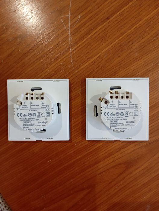 Interruptores Wi-Fi Touch para Estores (2 un.) – Tuya / Smart Life