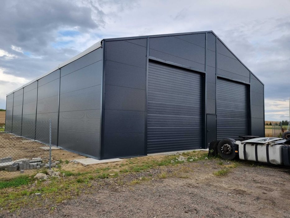 Hala namiotowa warsztatowo-magazynowa ocieplana 15x20 całoroczna