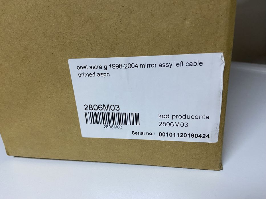 Espelho manual para opel astra g