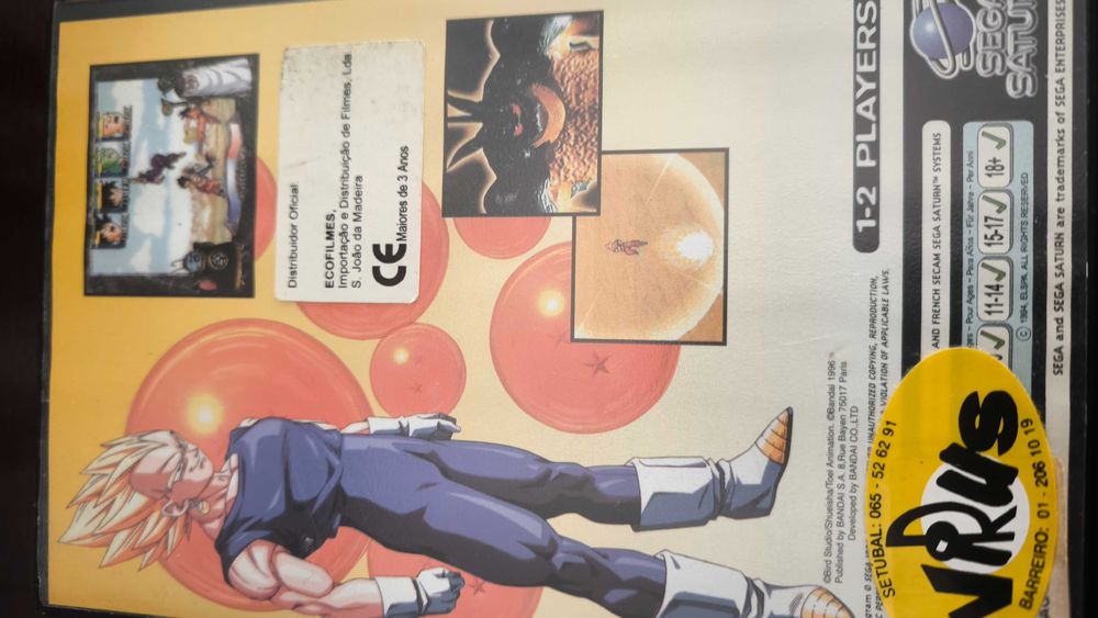 Jogo Dragon Ball Z Sega Saturn